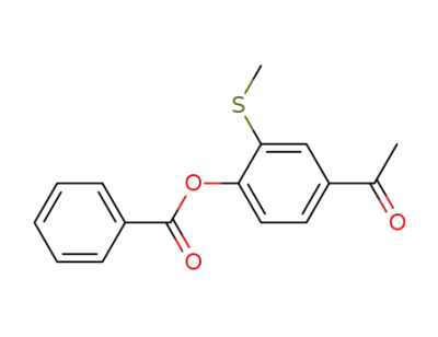 4-acetyl-2-(methylthio)phenyl benzoate
